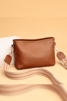 Soft Leather Zipper Crossbody Bag MOQ 3PCS