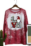 LOVE Christmas Gnome Bleached Long Sleeves Top Unishe Wholesale