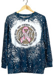 Fighter Breast Cancer Bleached Long Sleeves Top Unishe Wholesale