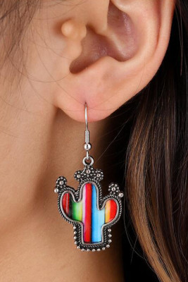 Rainbow Cactus Earrings MOQ 5pcs