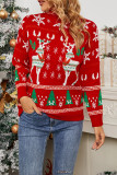 Christmas Snowflake Reindeer Knitting Sweater 
