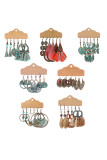 Boho Turquoise Tassle Earring Set MOQ 5 Sets