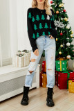 Christmas Tree Knitting Pullover Sweater 
