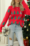 Christmas Tree Knitting Pullover Sweater 