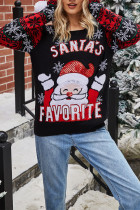 Sequin Splicing Santa Christmas Knit Sweaters