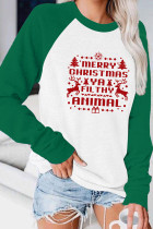 Merry Christmas Ya Filthy Animal  Printed Long Sleeve Top Women UNISHE Wholesale