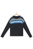 Diamond Pattern Knitting Pullover Sweater 