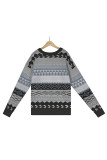 Aztec Diamond Splicing Knitting Pullover Sweater 