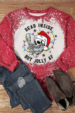 Dead Inside But Jolly Af Christmas Bleach Long Sleeve Top Women UNISHE Wholesale