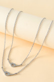 Heart Shape Chain Necklace MOQ 5PCs