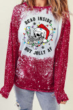 Dead Inside But Jolly Af Christmas Bleach Long Sleeve Top Women UNISHE Wholesale