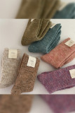 Plain Marle Cashmere Knit Socks MOQ 10pcs