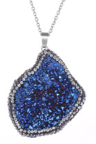 Shiny Crystal and Stones Necklace MOQ 5PCS