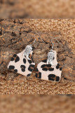 Hairy Leopard with Boots Earrings MOQ 5pcs