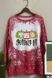 Getting Lit Christmas Candles Glitter Long Sleeve Top Women UNISHE Wholesale