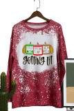 Getting Lit Christmas Candles Glitter Long Sleeve Top Women UNISHE Wholesale
