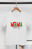 Mama Claus Half Leopard,Christmas Shirt Unishe Wholesale