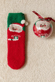 Cartoon Christmas Fleece Socks MOQ 5Pairs