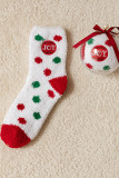 Cartoon Christmas Fleece Socks MOQ 5Pairs