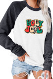 Holly Jolly，Retro Christmas Long Sleeve Top Women UNISHE Wholesale