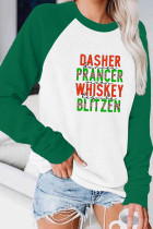 Dasher Dancer Blitzen Leopard Long Sleeve Top Women UNISHE Wholesale