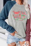 Copy Mrs. Claus But Married To The Grinch Print Long Sleeve Top UNISHE Wholesale