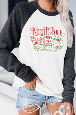 Copy Mrs. Claus But Married To The Grinch Print Long Sleeve Top UNISHE Wholesale