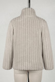 Zip Collar Fleece Pullover Sweatshirt with Pockets 