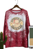 Vintage Santa Long Sleeves Top Women Unishe Wholesale