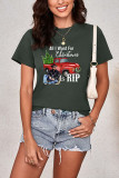 All I Want For Christmas is Rip Graphic Printed Short Sleeve T Shirt Unishe Wholesale