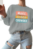 Make Heaven Crowded Brush Block Sweatshirt Unishe Wholesale