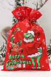 Christmas Grinch Gift Candy Bag MOQ 3PCS