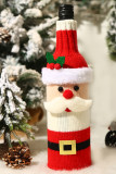 Christmas Cartoon Knitting Wine Bottle Wrap MOQ 3PCS