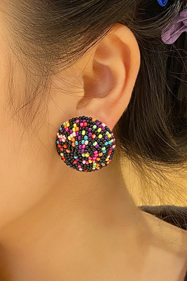 Round Beads Earrings MOQ 5pcs