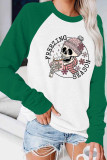 Freezing Season Skull Sweatshirt Long Sleeve Top UNISHE Wholesale