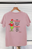 Resting Grinch Face Christmas Graphic Printed Short Sleeve T Shirt Unishe Wholesale