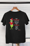 Resting Grinch Face Christmas Graphic Printed Short Sleeve T Shirt Unishe Wholesale