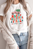 Merry Christmas Yall Santa Graphic Printed Short Sleeve T Shirt Unishe Wholesale