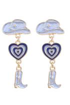 Heart Boots and Hats Alloy Earrings MOQ 5PCS