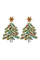 Colorful Christmas Tree Earrings MOQ 5PCS