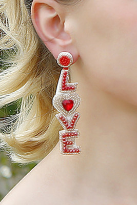 LOVE Beads Earrings MOQ 3PCS