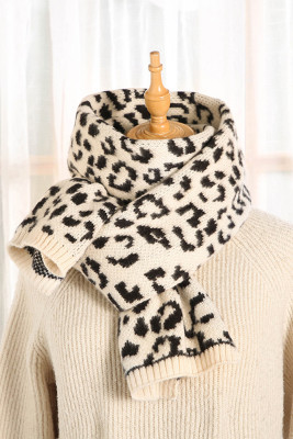 Leopard Knit Scarlfs MOQ 3pcs
