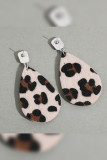 Brown Hairy Leopard with Turquoise Earrings MOQ 5pcs