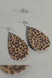 Brown Leopard with Western Turquoise Earrings MOQ 5pcs