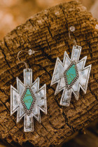 Diamond Turquoise Ethnic Earrings MOQ 5pcs 