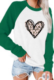 Leopard Print Valentines Day Printed Long Sleeve Top Women UNISHE Wholesale