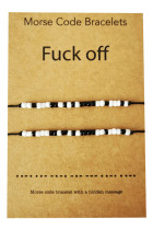 Morse Code Beads Bracelets