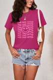 You Are Loved Happy Face,Valentine's Day Graphic Printed Short Sleeve T Shirt Unishe Wholesale