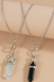 Crystal Stone Couple Necklace MOQ 5pcs