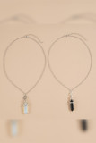 Crystal Stone Couple Necklace MOQ 5pcs